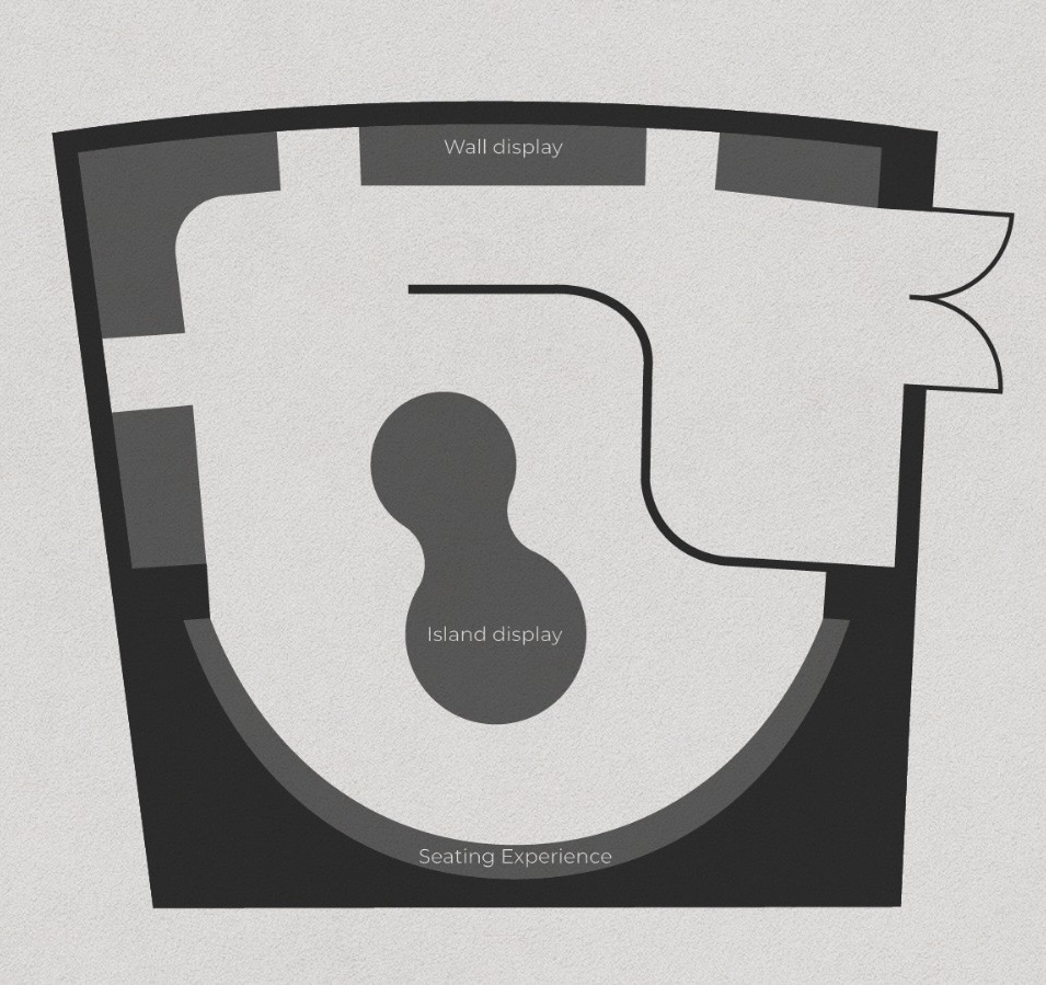 Plattegrond kleedkamer